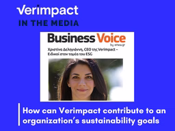 How can Verimpact contribute to an organization’s sustainability goals