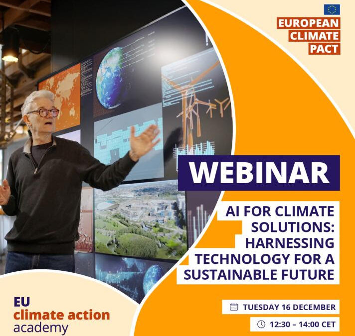 Verimpact CEO Christina Deligianni to speak at European Climate Pact webinar: AI for Climate Solutions — Harnessing Technology for a Sustainable Future