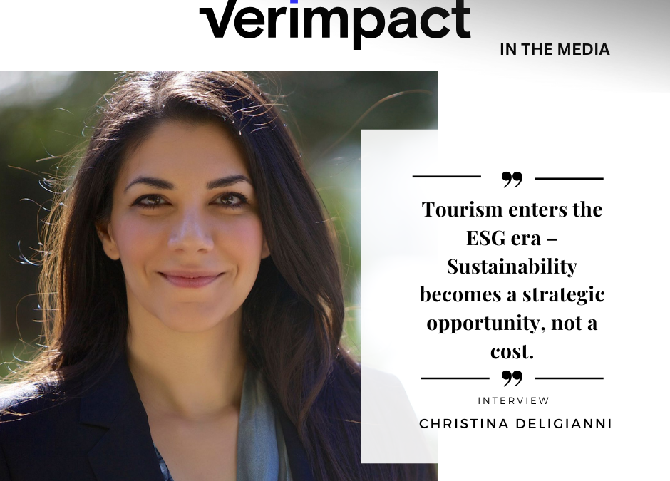 “Tourism enters the ESG era – Sustainability becomes a strategic opportunity, not a cost.”