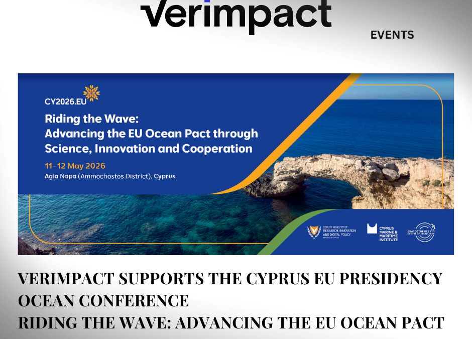 Verimpact supports the Cyprus EU Presidency Ocean Conference ”Riding the Wave: Advancing the EU Ocean Pact Through Science Innovation and Cooperation”