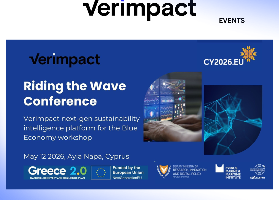 Verimpact Showcases its Sustainability Intelligence Platform in the Riding the Wave Conference 