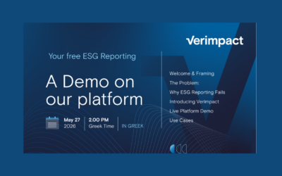 Verimpact Webinar: A Demo on our Platform – Get your Free ESG Reporting